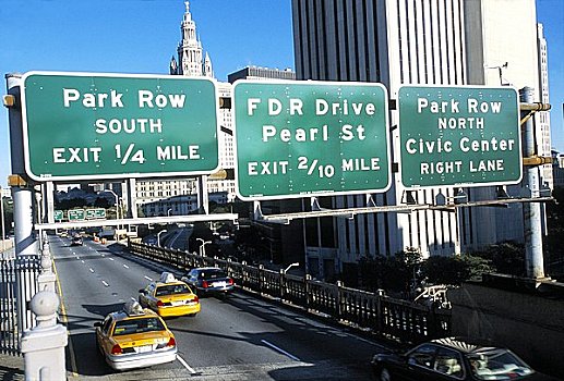 交通标志,结束,布鲁克林大桥