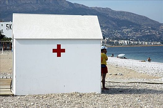 红十字,车站,干盐湖,白色海岸,西班牙