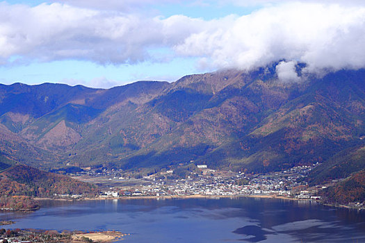 日本富士山河口湖天上山
