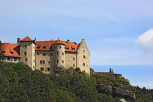 城堡,瑞士,拜罗伊特,地区,上弗兰科尼亚,德国,欧洲