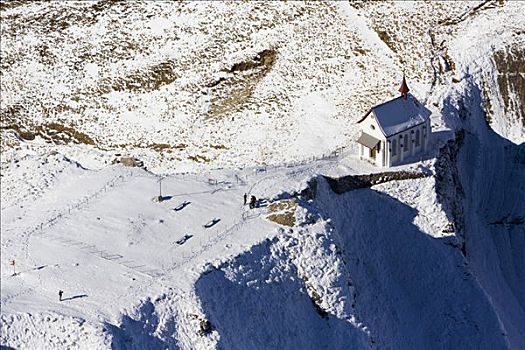 小教堂,山,皮拉图斯,山脉,瑞士