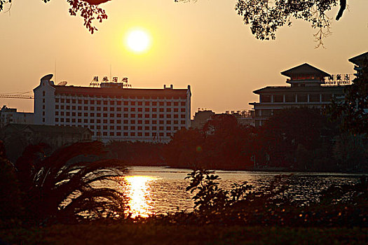 桂林宾馆日落