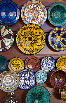 梅克内斯,摩洛哥,大广场,盘子,艺术工作,出售,旅游