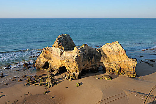 岩石构造,普拉亚达洛查,阿尔加维,葡萄牙