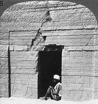 墓地,前沿,白天,金字塔,建筑工人,阿斯旺,埃及