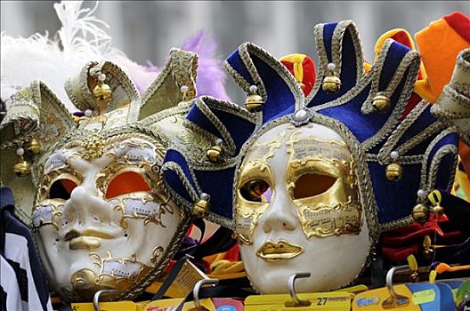 面具,出售,圣马可广场,威尼斯,威尼托,意大利,欧洲