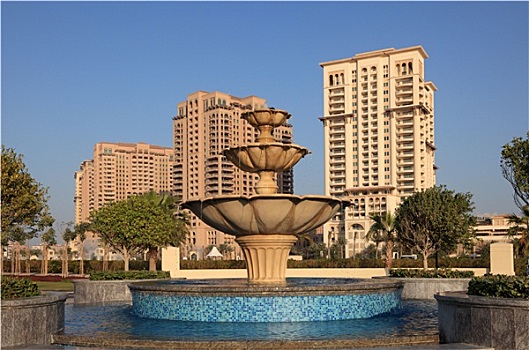喷泉,珍珠,多哈,卡塔尔,中东