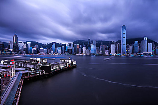 天际线,建筑,港口,香港