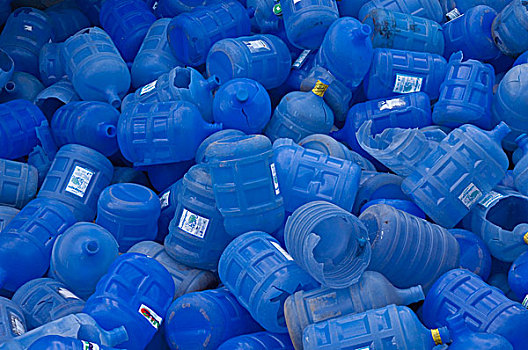 塑料瓶,回收厂,圣克鲁斯岛,加拉帕戈斯群岛,厄瓜多尔