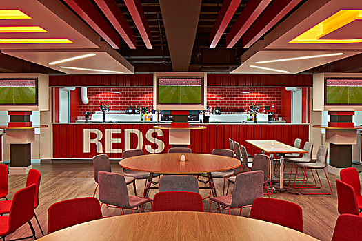 红色,酒吧,体育场,家,利物浦,英国