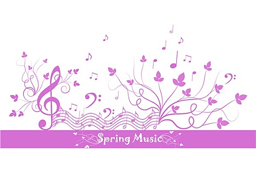 春天,花,音乐