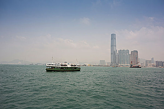 香港的天际线,查看从太平山顶