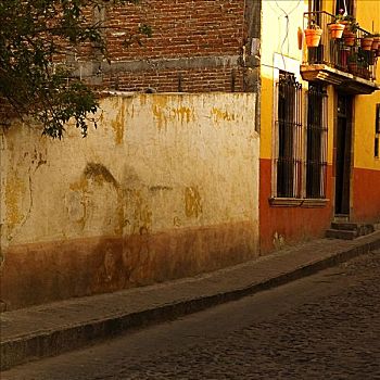 建筑,街道,墨西哥
