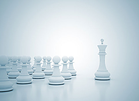下棋,国王,领导,概念