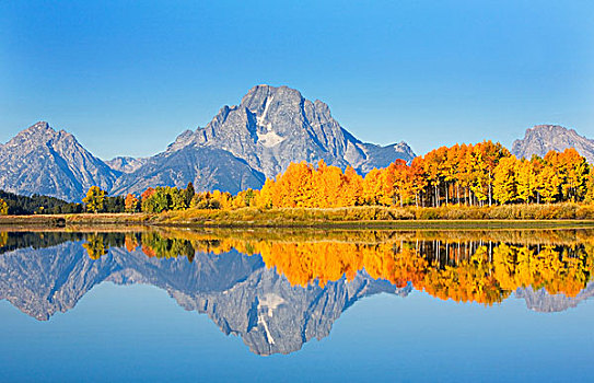 美国,大台顿国家公园,怀俄明,莫兰山,远景,风景,牛蹄湾,蛇河