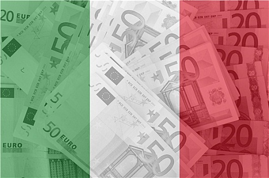 旗帜,意大利,欧元,货币,背景