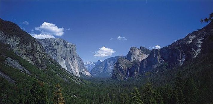 石头,山峦,树林,优胜美地国家公园,加利福尼亚,美国,北美,世界遗产