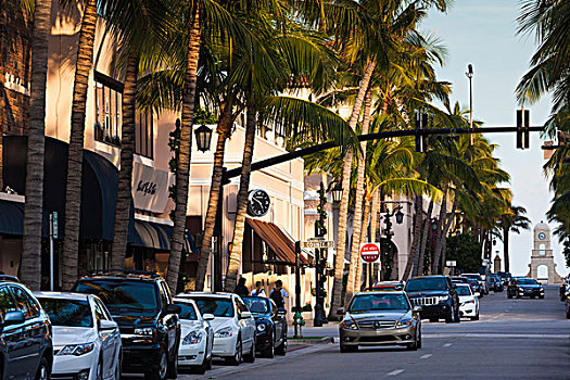 美国,佛罗里达,棕榈海滩,价值,道路,街道,特写