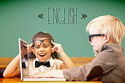 英文,可爱,学生,装扮,教师,教室,文字