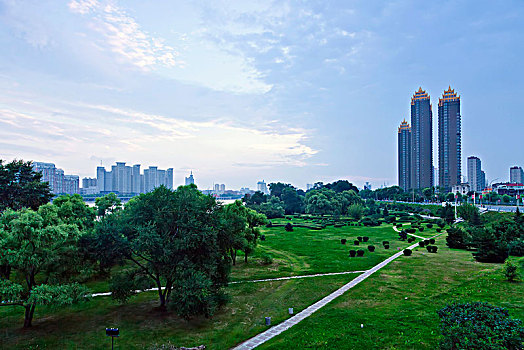 松花江外滩建筑景观