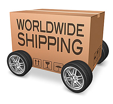 全球,运输,包装,递送