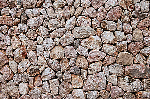 石墙,石头,不同,尺寸,马略卡岛,西班牙,欧洲