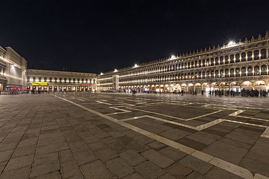 意大利威尼斯圣马可广场夜景