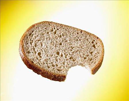 面包片,黄色背景