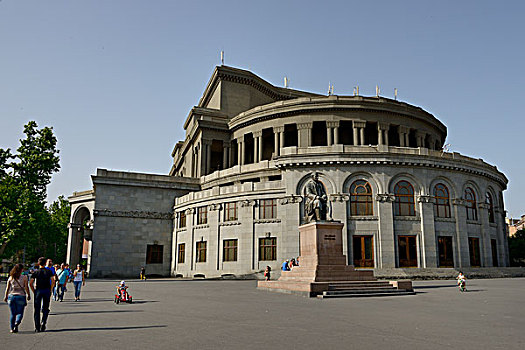 歌剧院,芭蕾舞,剧院,埃里温,亚美尼亚,亚洲