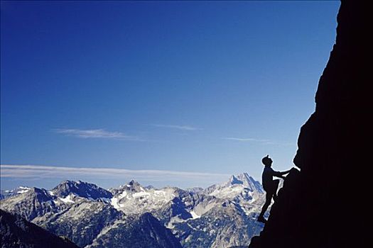男人,攀登,路線,自由鐘山,美國