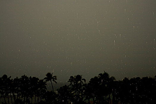 雨,夏威夷,美国