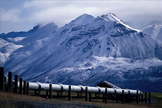 阿拉斯加输油管,雪山,阿拉斯加