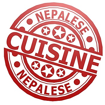 尼泊尔,食物,图章