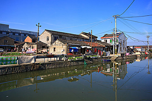 村庄,老房子,小河