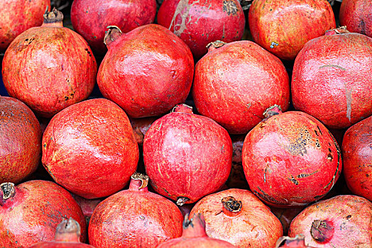 石榴,水果,市场,尼泊尔,亚洲