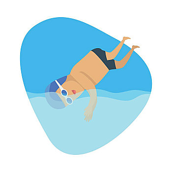 潜水运动,模版,夏天,比赛,旗帜,竞争,成就,最好,跳跃,落下,水,跳板,表演,特技,矢量