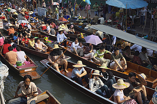 水上市场,曼谷,泰国