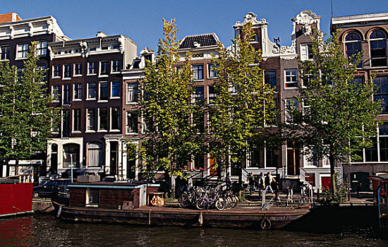 建筑,独栋别墅,水岸,阿姆斯特丹,荷兰