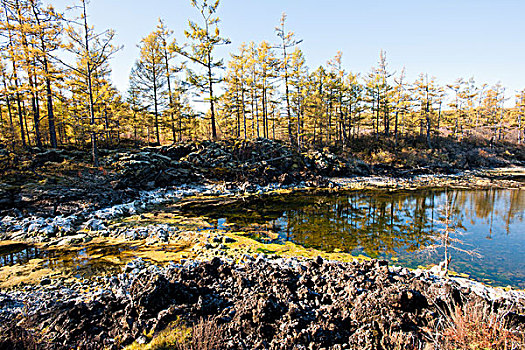 阿尔山地质公园火山地貌风景