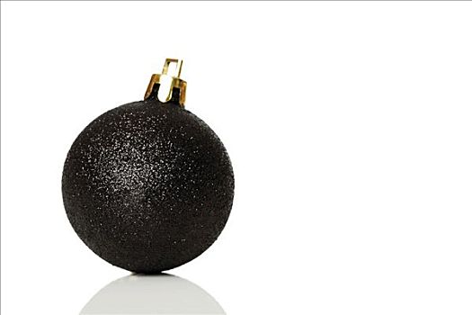 黑色,圣诞树球