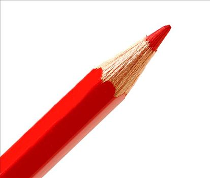 红色,铅笔