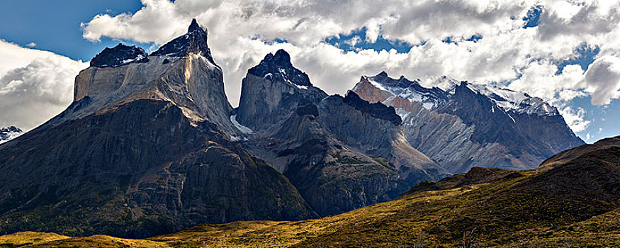 山,阳光,国家公园,区域,麦哲伦省,智利,南美