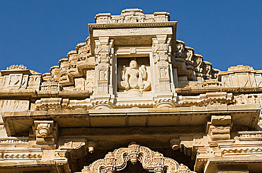 仰视,庙宇,拉贾斯坦邦,印度