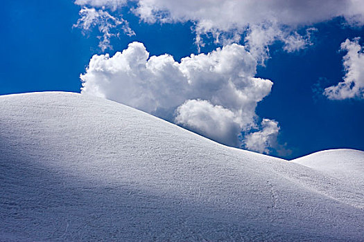白云,蓝天,山脊,高处,白云岩,意大利,欧洲