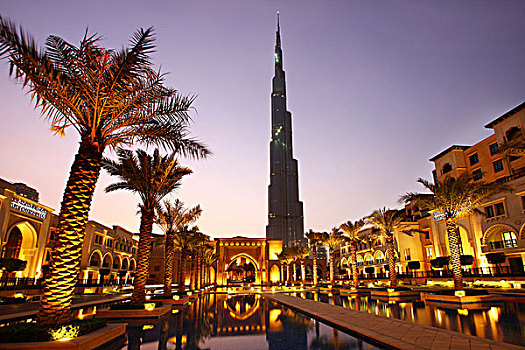 迪拜塔,最高,建筑,世界,风景,古城,迪拜,局部,市区,阿联酋,中东