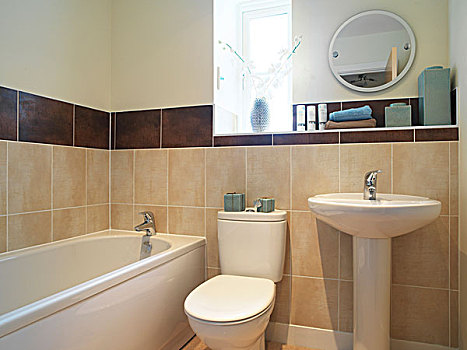浴室,特写,新家,威尔特,英国