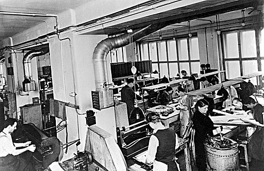 工艺品,女人,工作,纺织业,20世纪40年代,德国,欧洲