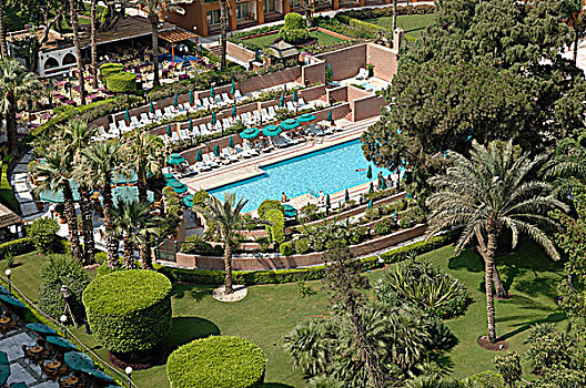 埃及,开罗,地区,酒店,游泳池