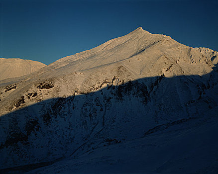 山,日落