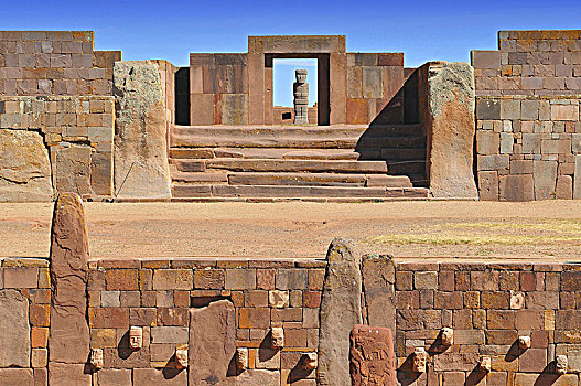 庙宇,重要,前哥伦布时期,遗迹,玻利维亚